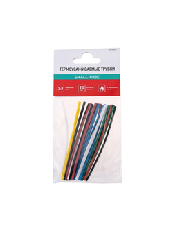 Набор трубок термоусадочных №4 SMALL TUBE ТУТ нг (уп.20шт по 10см) Rexant 29-0104