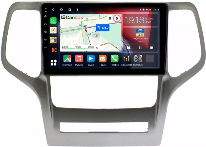 Магнитола для Jeep Grand Cherokee 2010-2013 - Canbox 9481 Qled, Android 10, Быстрая, SIM-слот