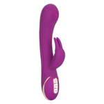 Фиолетовый вибратор-кролик 22,75см пульсирующим воздействием California Exotic Novelties Signature Silicone Thumping Rabbit SE-0609-45-3