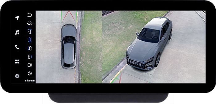 Магнитола для Hyundai H1, Grand Starex, 2018-2022 (ШГУ цветной) - Teyes LUX ONE 360 монитор 12.3" 2K QLED на Android 10, Быстрая, CarPlay, 4G SIM-слот, 4 камеры в комплекте