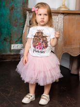 Футболка детская с принтом "Princesses" блондинки (Family look)