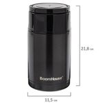 Термос 1 л для еды/напитков с широким горлом, BOOMHOUSE (БУМХАУС) LUNCH, нержавеющая сталь SUS304, черный, 700327