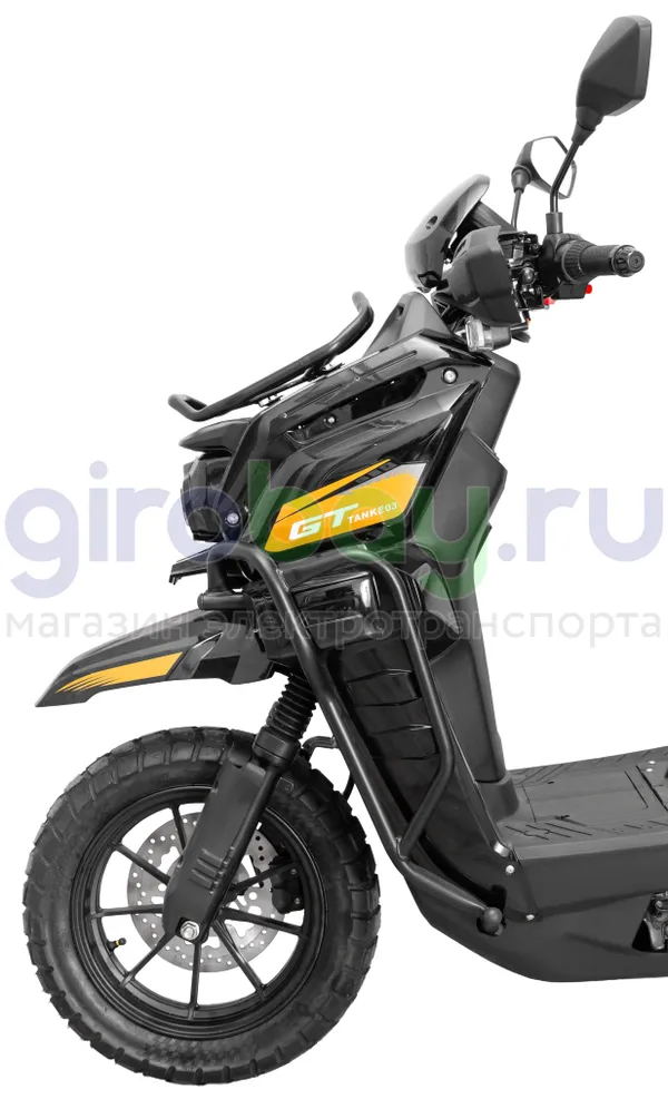 Электроскутер GT Tank 3000W (72V/30Ah) - Чёрный с кофром, обновленная версия фото №8