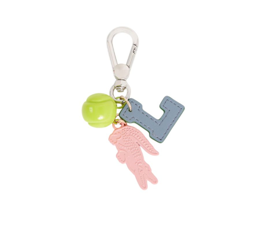 Брелок Lacoste Tennis Ball Croodile L Charms Key Ring — steward clair/clay