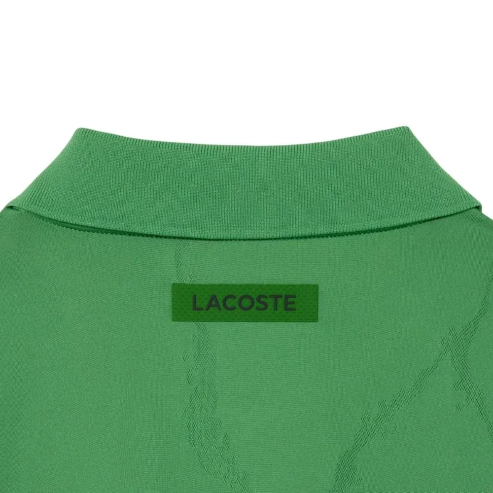 Мужское теннисное поло Lacoste Ultra Dry Jacquard Crocodile Tennis - green