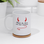 Кружка чайная керамическая Баба без вина зла как сатана