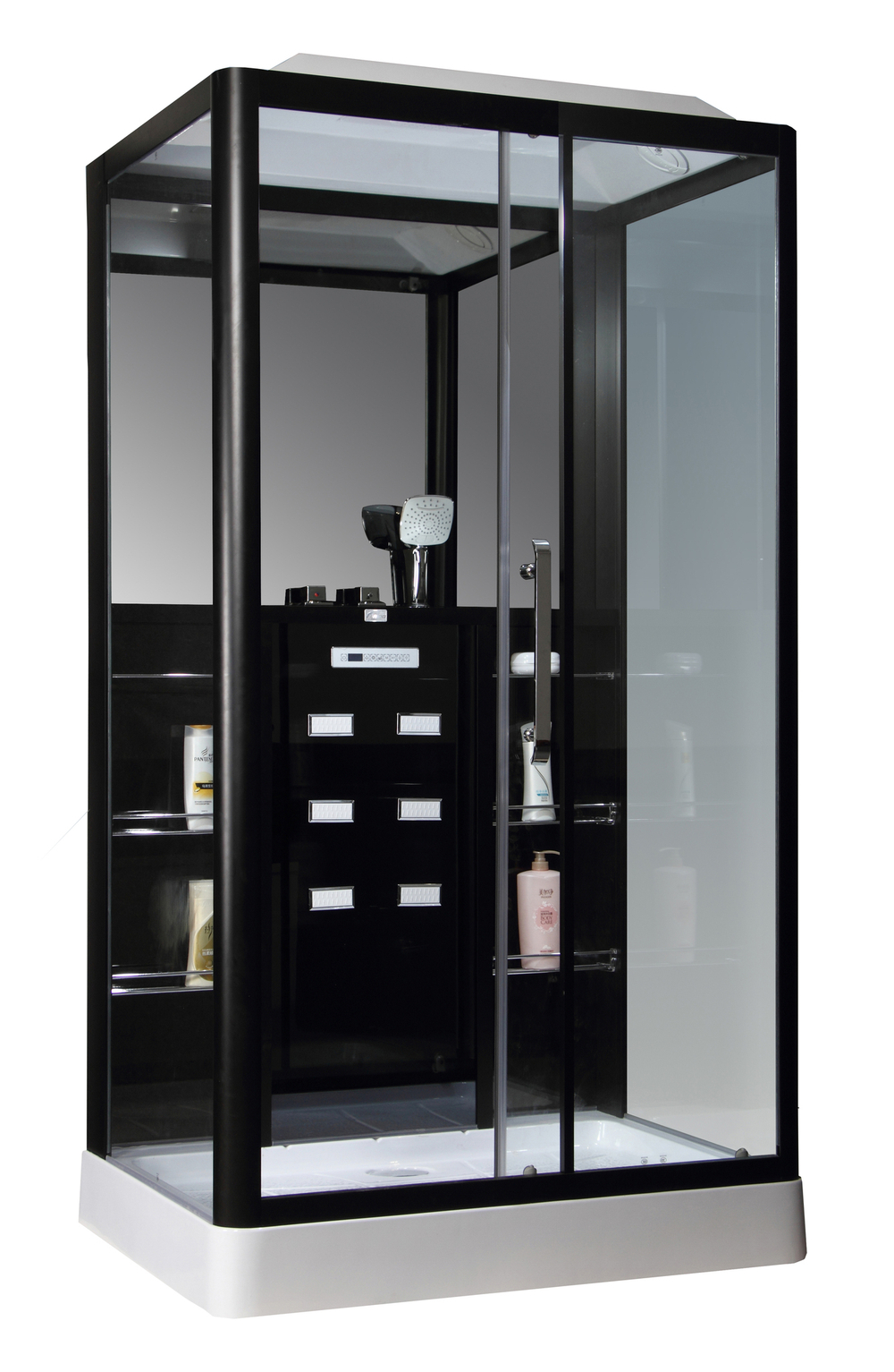 Душевая кабина CS 127-3A R 90*120*215 см черная (правая) аналог CS-008  69006