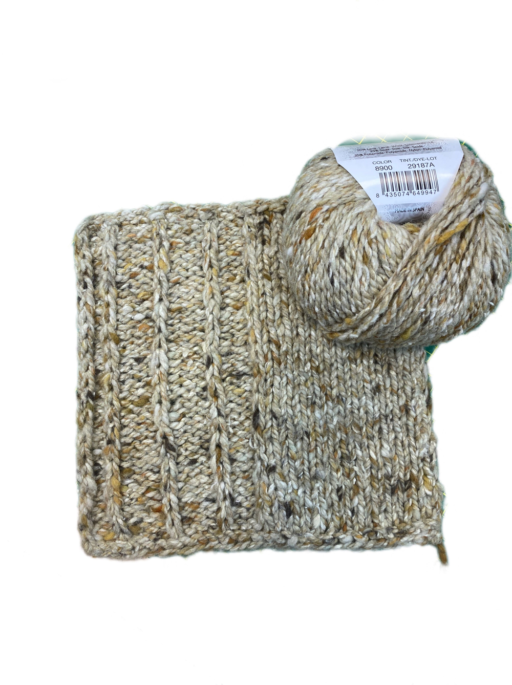 Пряжа Katia IRISH TWEED 3шт (Испания) 50% шерсть 25% шелк 25% нейлон 50г-65 м color 8904 -3шт