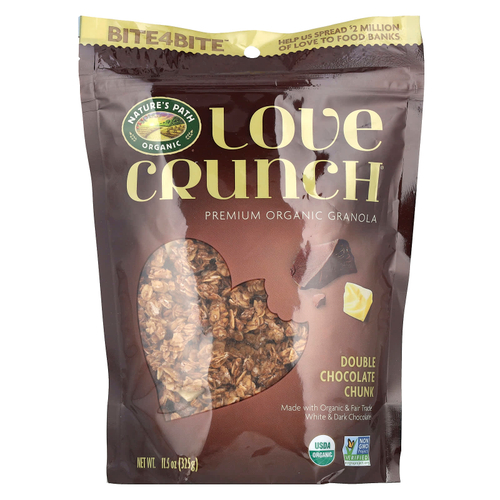 Nature's Path, Гранола Love Crunch, два шоколада, 325 г (11,5 унций)
