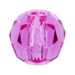 Бусины стекло ⌀4 мм, 24 шт, пурпурный/fuchsia, Preciosa 451-19-602