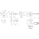 Ручка защелка DK630 AB-BK (6030 AB-B) (фик.) бронза