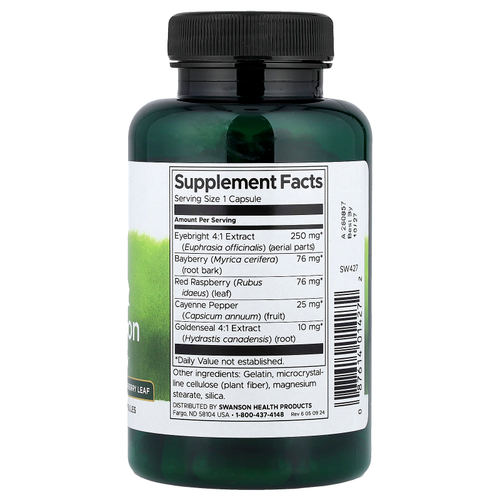 Swanson Vitamins, Травяная очанка, 100 капсул