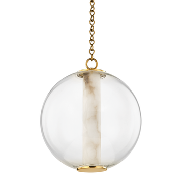 Corbett Pietra Pendant, 41 cm, Vintage Brass