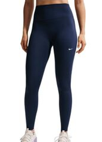 Леггинсы Nike One Seamless Front High Waisted Full Length - midnight navy/white