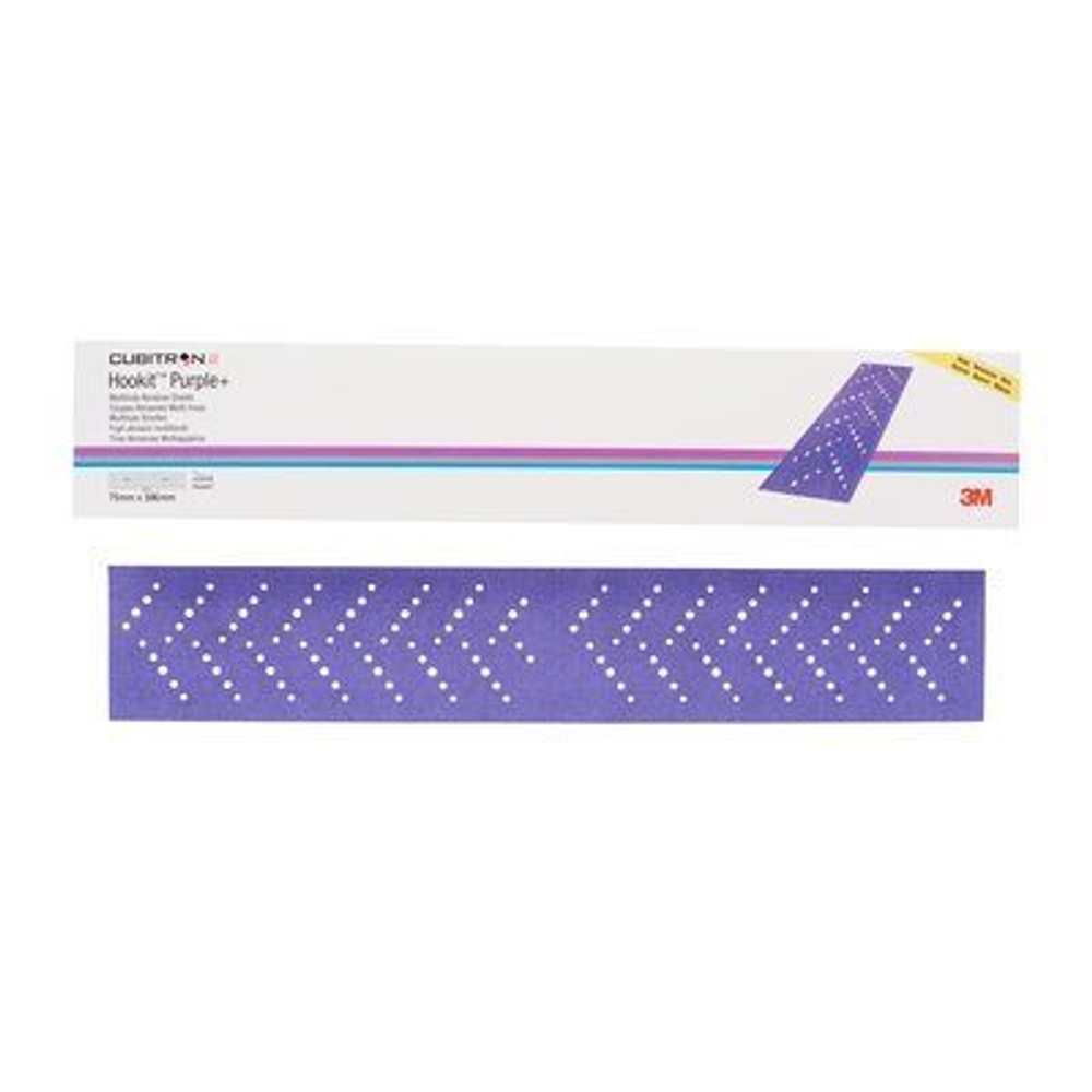 3М Полоски Hookit Cubitron II 51415 Purple+ 70x396мм Р220
