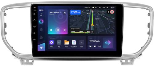 Магнитола для KIA Sportage 4 2018-2022 (штатная КЗВ) - Teyes CC3 монитор 9" QLED на Android 10, Быстрая, CarPlay, 4G SIM-слот