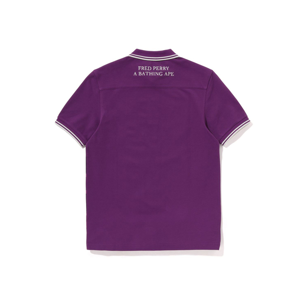 A Bathing Ape X Fred Perry Color Camo Polo фиолетовый PPX