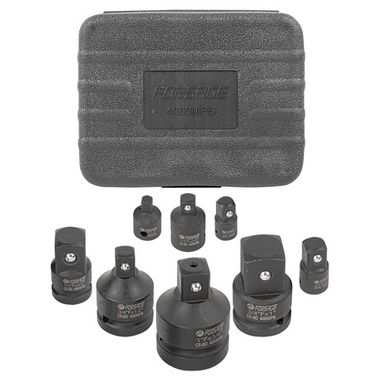Набор адаптеров ударных,8пр(1/4(F)x3/8''(M),3/8(F)x1/4''(M),3/8(F)x1/2''(M),1/2(F)x3/8''(M),1/2(F)x3/4''(M),3/4(F)x1/2''(M),3/4(F)x1''(M),1(F)x3/4''(M Forsage F-4089MPB