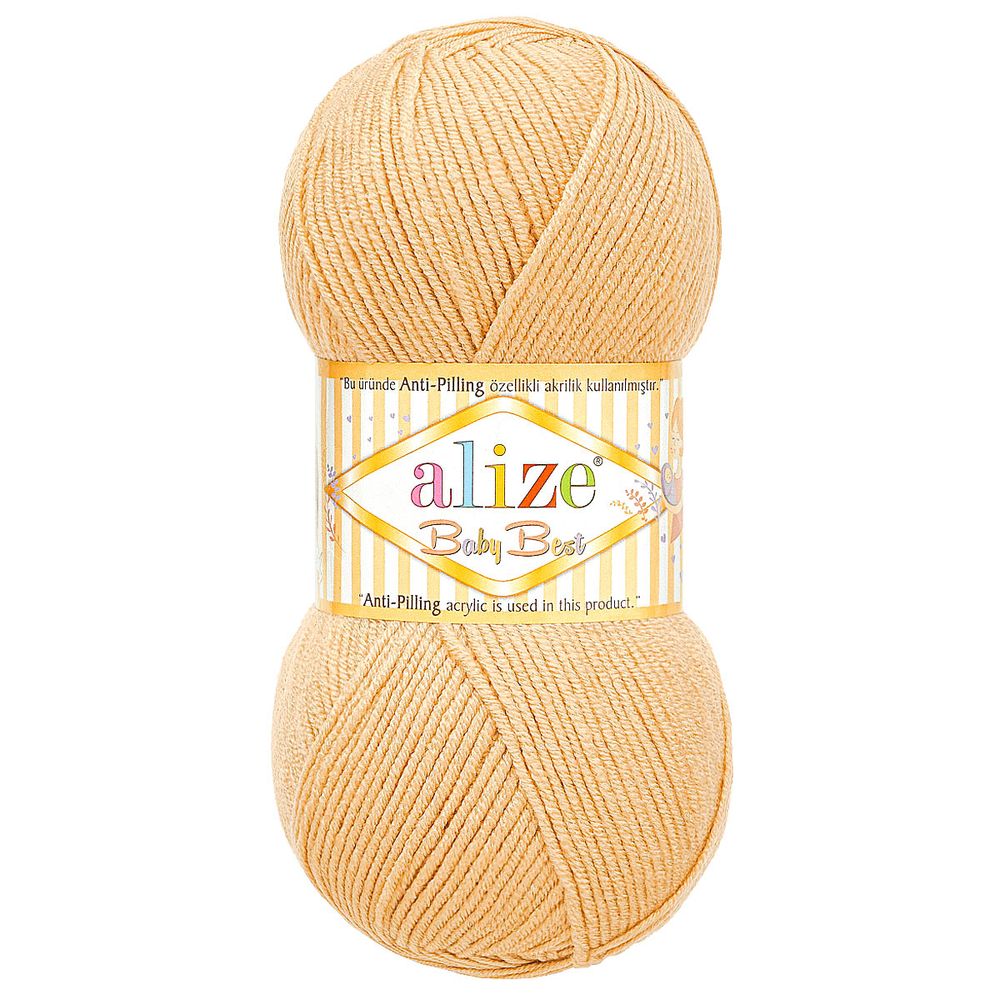 Пряжа Alize (Ализе) Baby Best / уп.5 мот. по 100 г, 240м, 310 шампань A