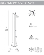 Душ солнечный Arkema Big Happy Five F 620, фиолетовый