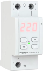 Реле напряжения Welrok D2-40 red