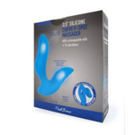 Синий вибромассажер простаты 3,5’’ Curve P-spot Massager - 12 см. (Цвет: синий)