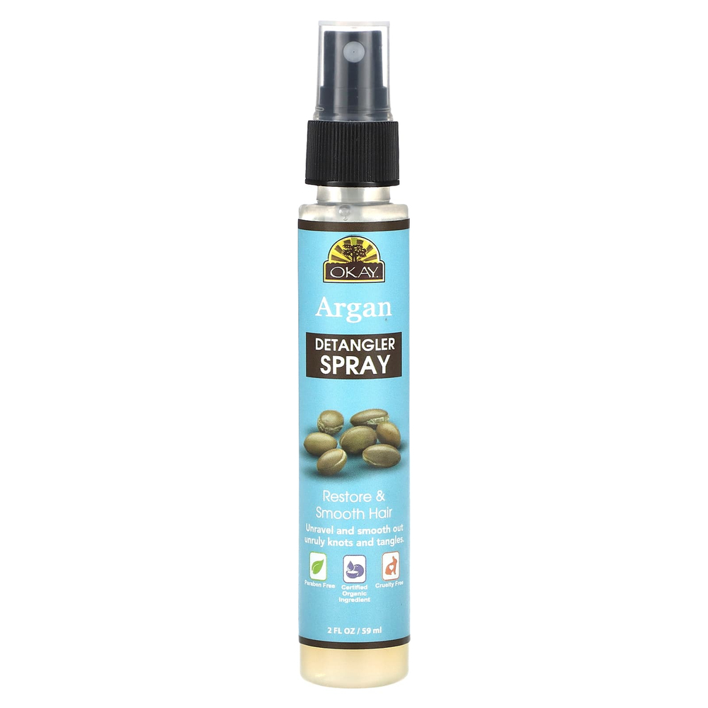 Okay Pure Naturals, Спрей с арганой для расчесывания волос, 59 мл (2 жидк. унц.)