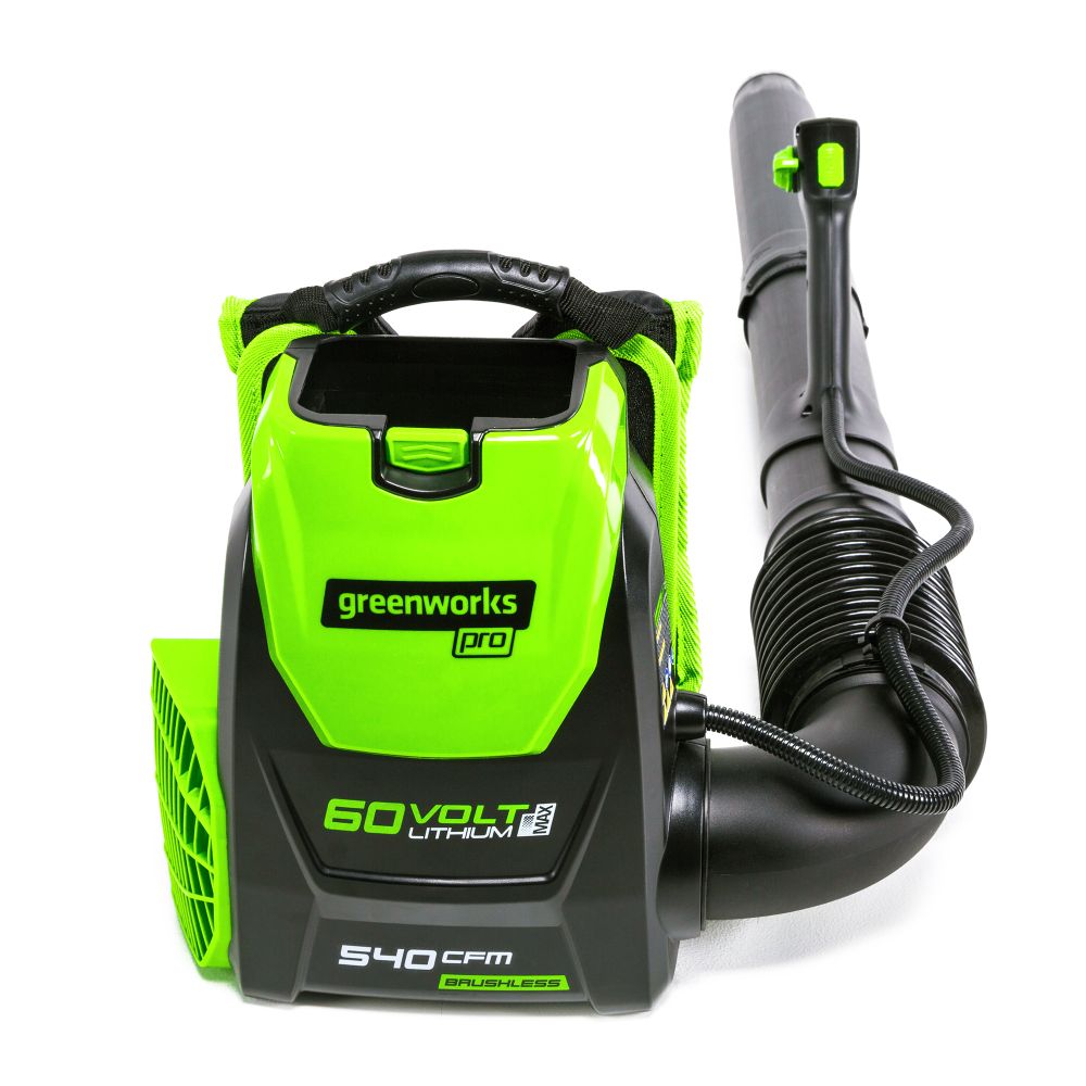 Аккумуляторный ранцевый воздуходув Greenworks GD60BPB,2402307, 60v, без АКБ и ЗУ