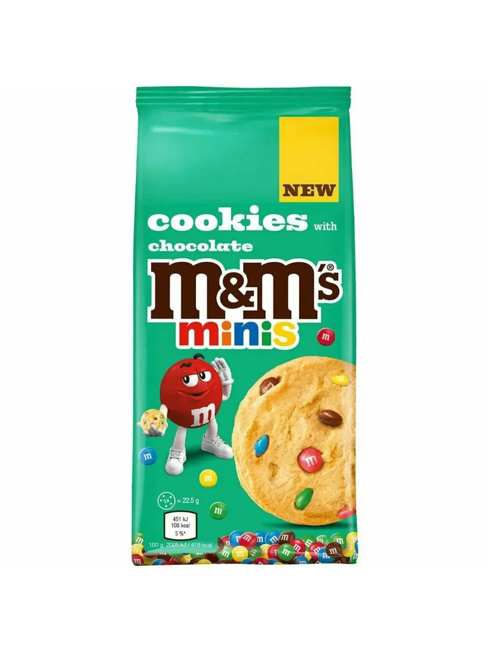 M&M's Minis Chocolate Cookies (Печенье М&М's Мини) 180гр (8)