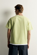 ФУТБОЛКА RELAXED FIT С КОНТРАСТНЫМИ ДЕТАЛЯМИ — ZARA