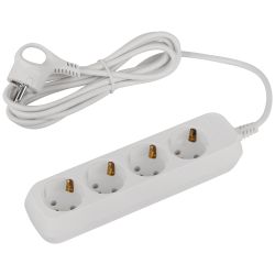 Удлинитель электрический ЭРА UDL-10-430-E Greenline 4 розетки с заземлением 3м ПВС 3x0.75мм2 | Электротовары