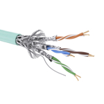 Кабель CAT 6A, S/FTP, нг(А)-HF, бухта 500м, аква
