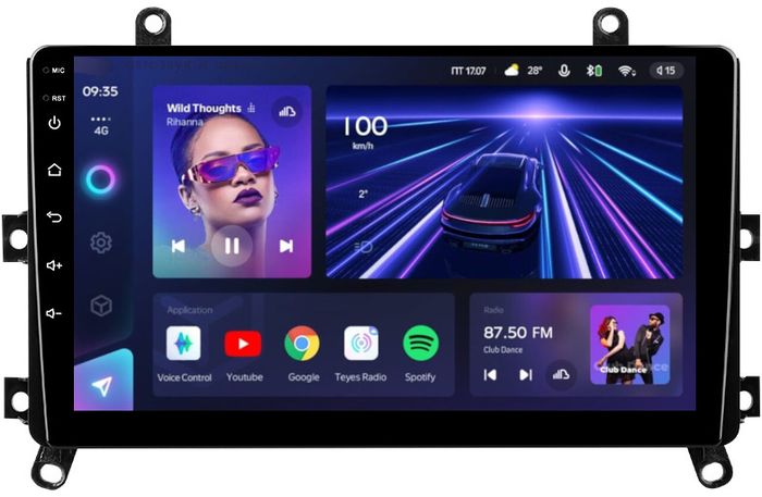 Магнитола для Toyota Highlander 4 2019-2024+ (взамен 8" экрана) - Teyes CC3L на Android 10, CarPlay, 4G SIM-слот