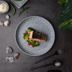 Тарелка с бортом d 23,3 см h3,1 см Stone Untouched Taiga P.L. Proff Cuisine [1]