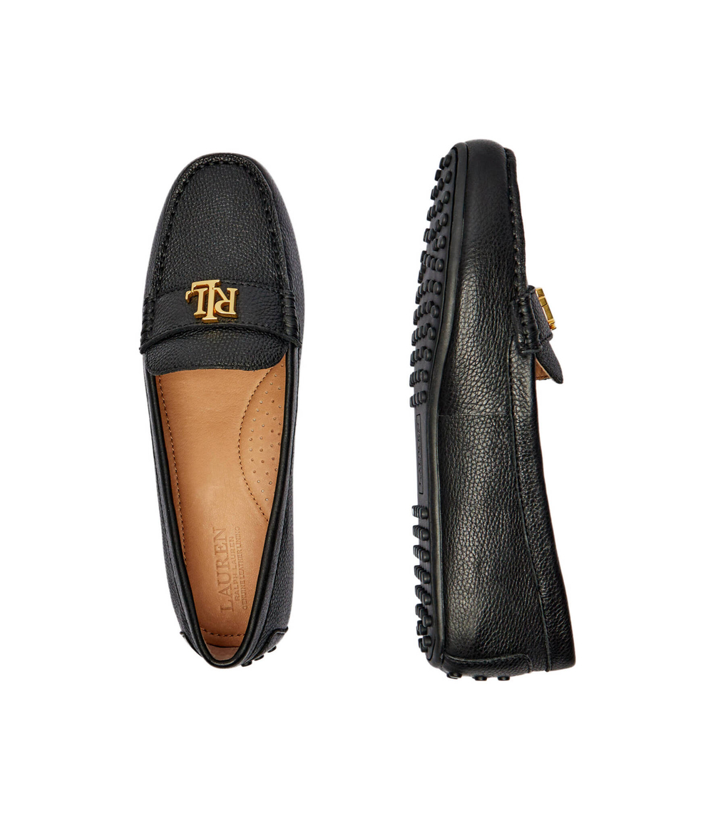 Кожаные мокасины LAUREN RALPH LAUREN - черный(802942768)