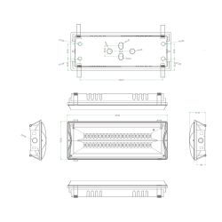 Аварийный светильник светодиодный ЭРА DPA-301-1-65 постоянный/непостоянный 40LED 3ч IP65 | Светильники аварийные