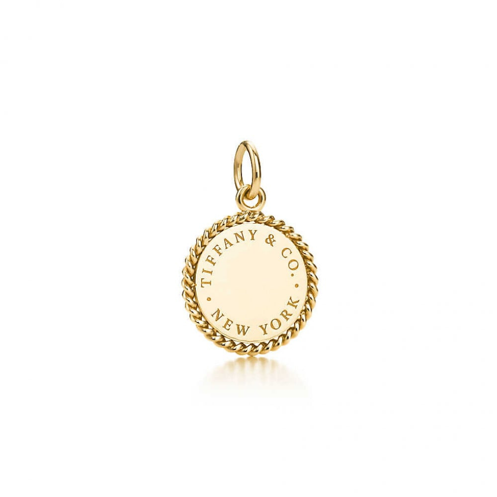 Подвеска из жёлтого золота 18k , Tiffany 💠 Twist sharm - в наличии