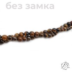 Нить бусин из тигрового глаза 8 мм