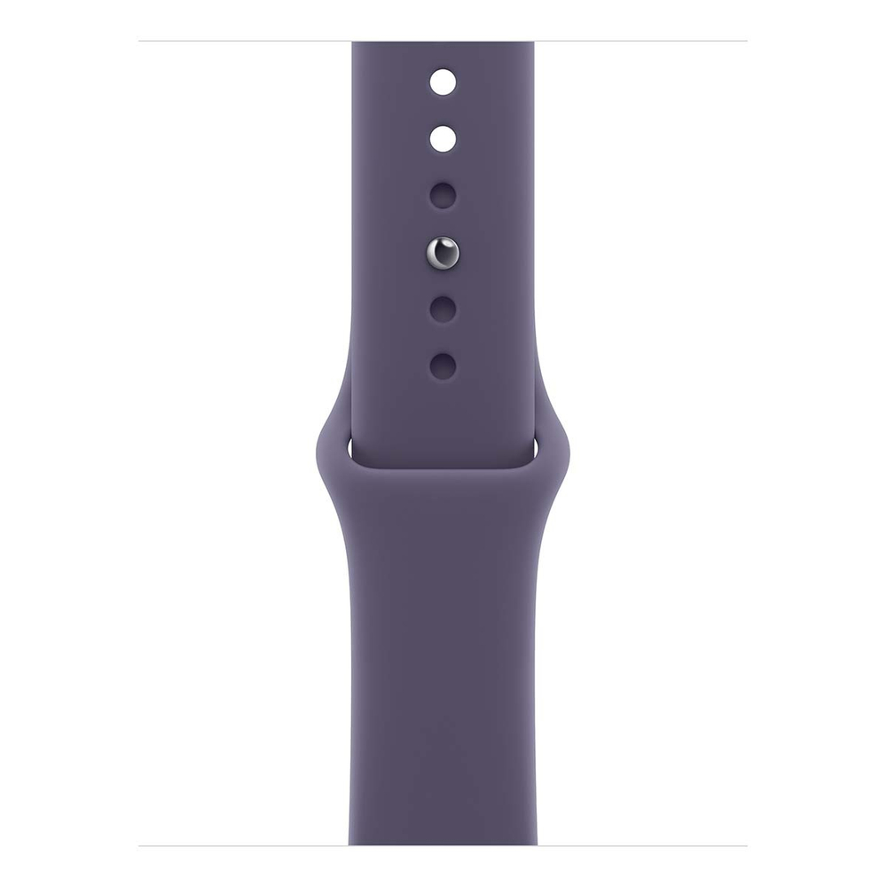 Apple Watch Series 11, 42 мм корпус из алюминия цвета «Rose Gold», ремешок Sport Band размера S/M цвета «Purple Fog»