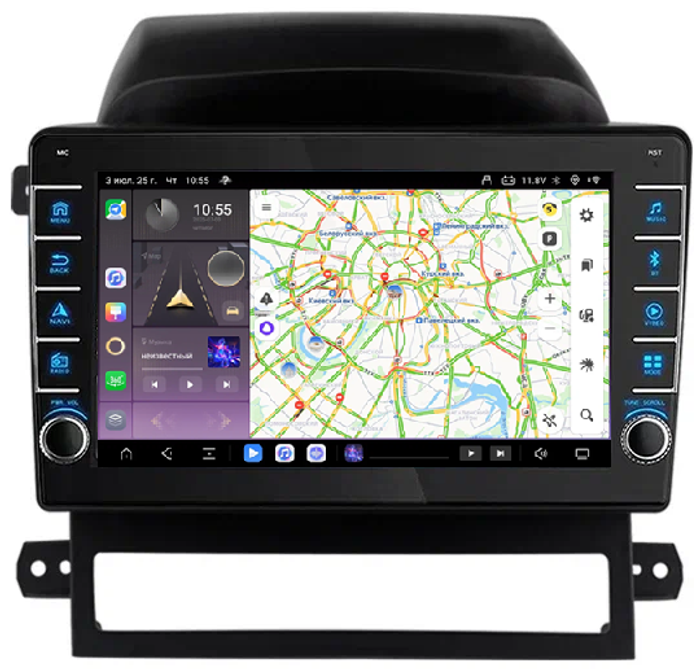 Магнитола для Chevrolet Captiva 2006-2011 - Kuberg OL-9290 (кнопки и крутилки) Android 13, Быстрая, CarPlay, 4G SIM-слот