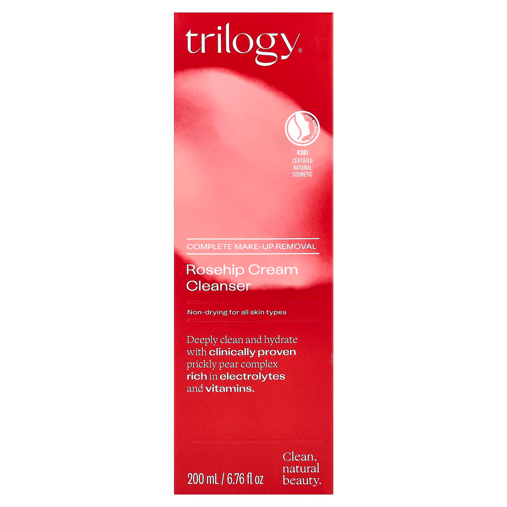 Trilogy, очищающий крем с шиповником, для всех типов кожи, 200 мл (6,76 жидк. унции)