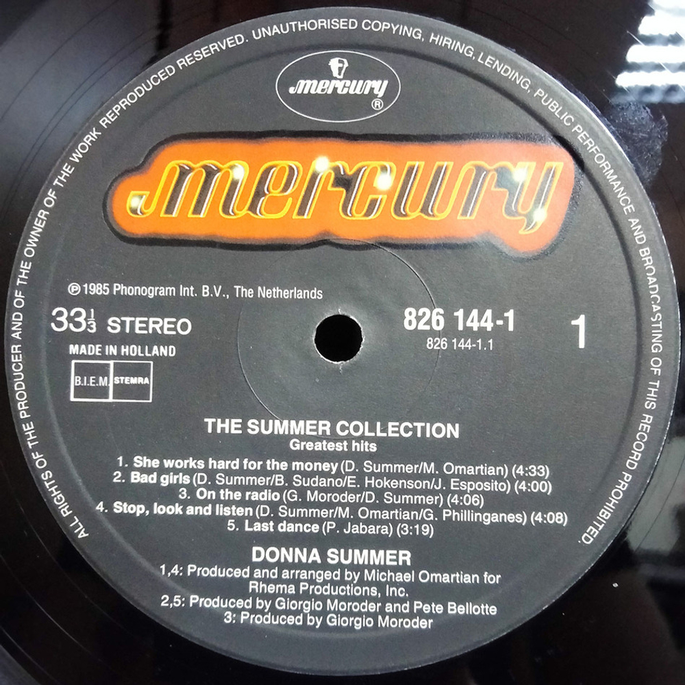 Donna Summer / The Summer Collection (Greatest Hits)(LP)