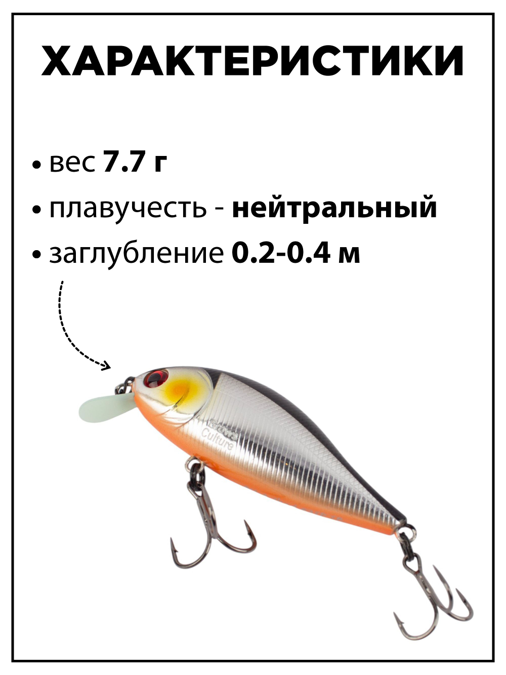 Воблер шэд Bet A Shad 63SP SR 7.7 г цвет #07
