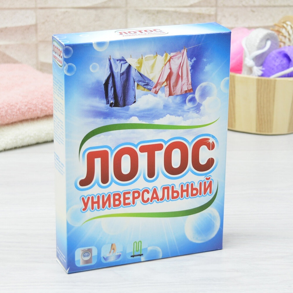 Порошок стиральный "МИРА Лотос" универсальный 400 г