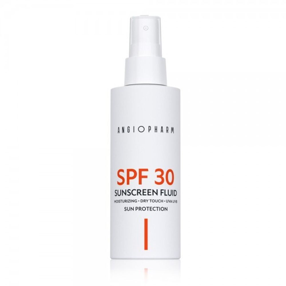 Солнцезащитный флюид ANGIOPHARM Sunscreen Fluid SPF 30 100мл