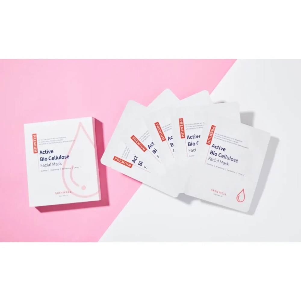 Active Bio Cellulose Facial Mask 5 | Премиальная биоцеллюлозная маска, 5 шт.