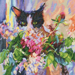 Коллекция:	Животные¶Название по-английски:	Cat's green glance¶Название по-русски:	Зеленый кошачий вз