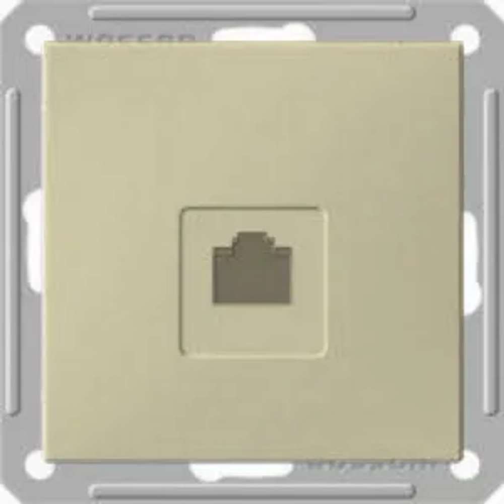 W59 РОЗЕТКА компьютерная RJ45 кат. 5e, механизм, СЛОНОВАЯ КОСТЬ