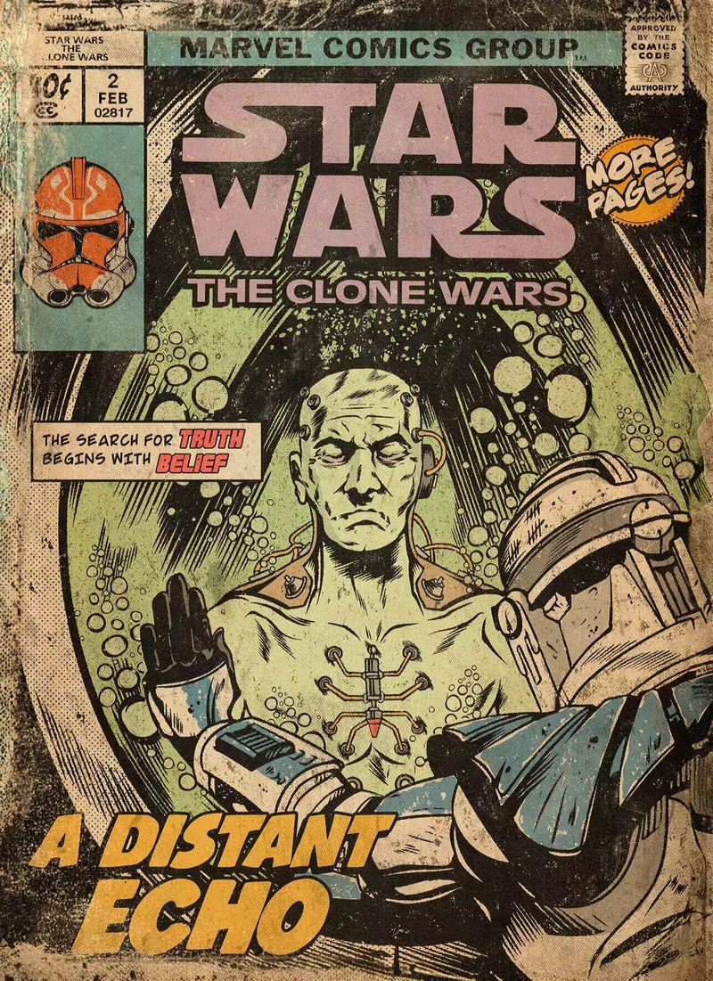 Открытка «Star Wars The Clone Wars: A Distant Echo»