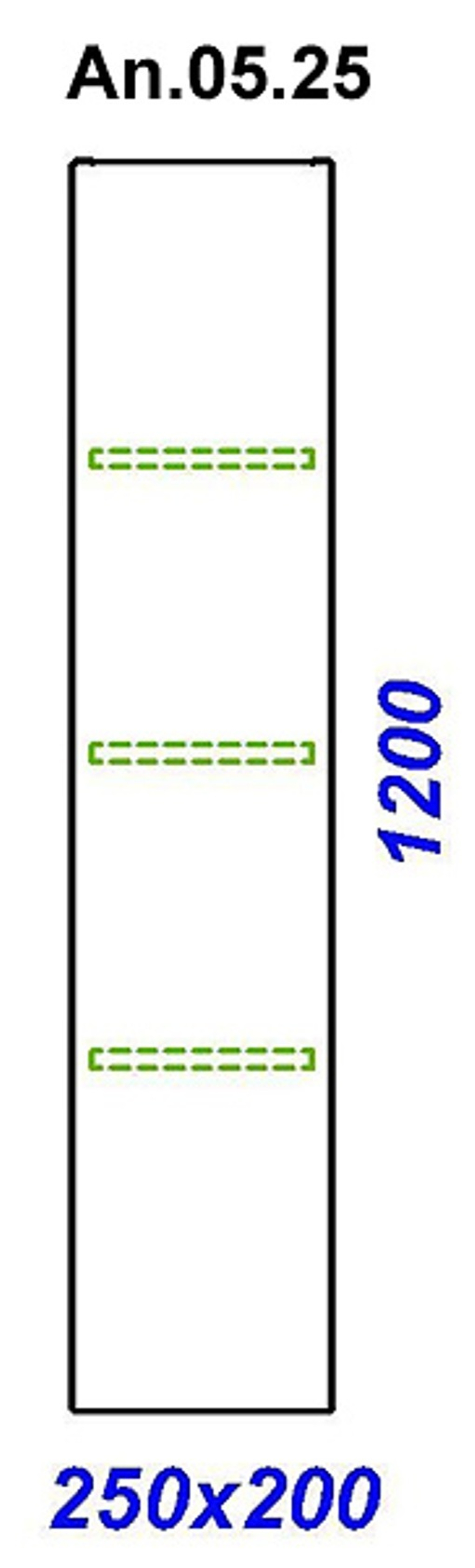 Пенал подвесной Aqwella Ancona 25 цвет белый An.05.25/W